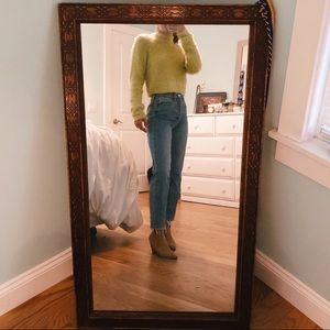 Fuzzy neon sweater